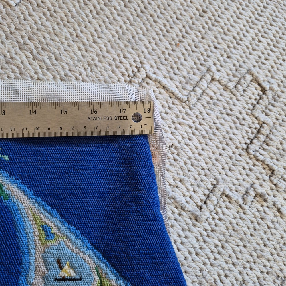 Erica Wilson Marthas Vineyard Map Finished Needlepoint Canvas Coastal Art - Picture 9 of 12